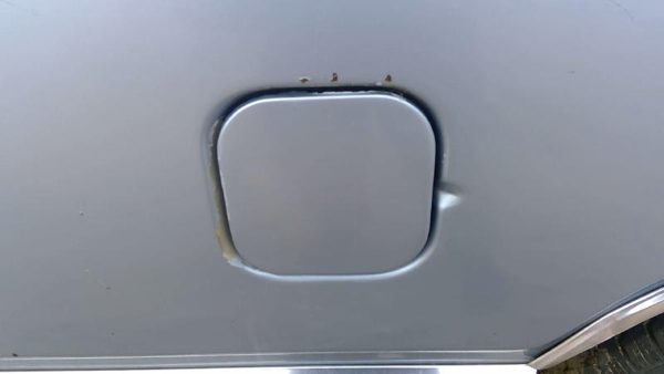 1989 Dodge Ram D100 Fuel Tank Door With Hinge Gas Lid Oem Filler Blue — photo 3