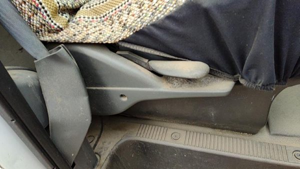 1992-1996 Ford Van E250 Passenger Right Side Seat Trim Panel Oem Gray — photo 2