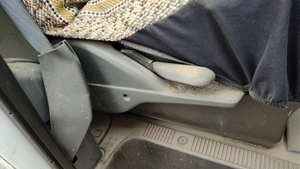 1992-1996 Ford Van E250 Passenger Right Side Seat Trim Panel Oem Gray — photo 3