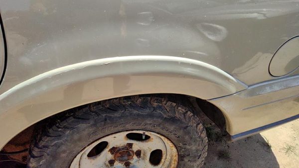 1998 99 Lincoln Navigator Driver Left Rear Wheel Flare Moulding Oem Back Gold Bi — photo 6