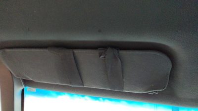 1990-1997 Gmc Safari Driver Left Sun Visor Oem Blue