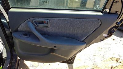 99-01 Camry Passenger Right Rear Door Trim Panel With Switches Back Gray 10