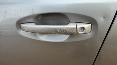 10-14 Legacy Outback Driver Left Front Outside Door Handle Ssm Steel Silver