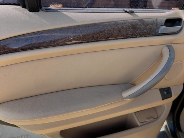 03-06 Bmw X5 Driver Left Rear Door Trim Panel With Switches Back E53 Beige Lchc — photo 5