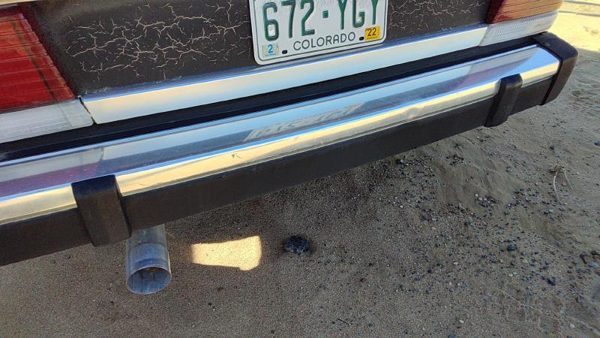 1984-1985 Ford Tempo Rear Bumper Assembly Aluminum With Brackets Oem Back — photo 4