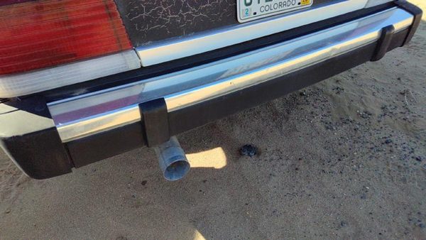 1984-1985 Ford Tempo Rear Bumper Assembly Aluminum With Brackets Oem Back — photo 3