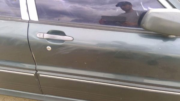 1991 Mitsubishi Galant VR-4 Passenger Right Front Door Shell OEM RH Green — photo 8