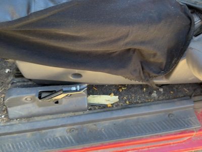 90-95 Nissan Pathfinder Driver Left Side Seat Trim Panel OEM Gray