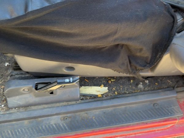 90-95 Nissan Pathfinder Driver Left Side Seat Trim Panel OEM Gray — photo 1