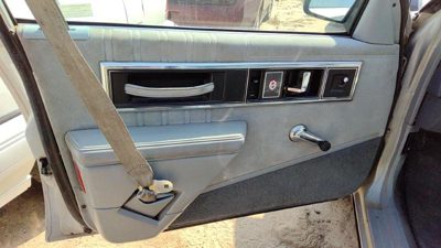 1990-1991 Olds 88 Driver Left Front Door Trim Panel Gray