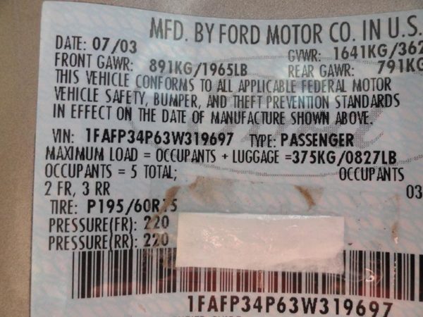 2003 Ford Focus Not Rs — vehicle photo 1