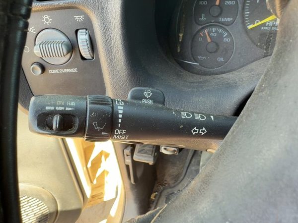 99-05 S10 Blazer Windshield Wiper Control Switch Lever Assembly Graphite 12H — photo 4