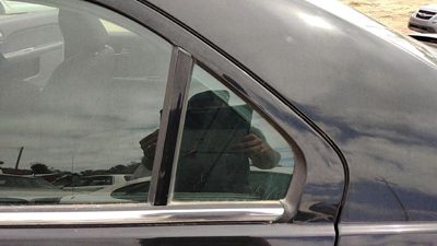 06-11 Ford Fusion Driver Left Rear Vent Window Back Door Glass With Frame Oem