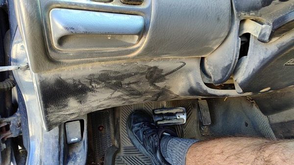 1998-2002 Honda Accord Lower Dash Under Column Knee Bolster Trim Panel Oem Gray — photo 1