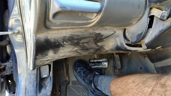 1998-2002 Honda Accord Lower Dash Under Column Knee Bolster Trim Panel Oem Gray — photo 2