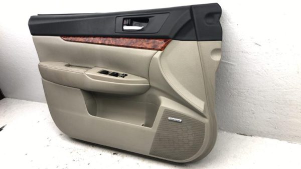 11-14 Legacy Outback Driver Left Front Door Trim Panel With Master Switch Ivory — photo 4