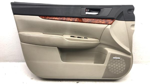 11-14 Legacy Outback Driver Left Front Door Trim Panel With Master Switch Ivory — photo 1