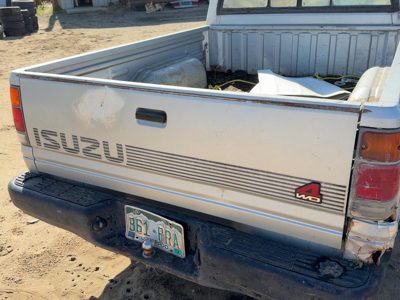 1991 Isuzu Pickup Trunk/decklid/hatch/tailgate Silver