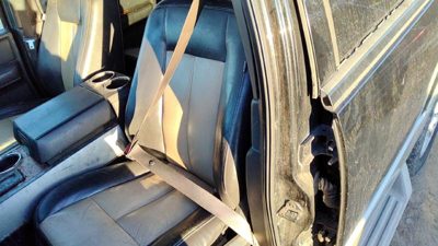 07-14 Expedition Driver Left Front Seat Belt Retractor Shoulder 1W Black/Camel