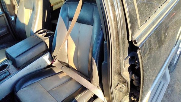 07-14 Expedition Driver Left Front Seat Belt Retractor Shoulder 1W Black/Camel — photo 1