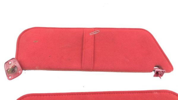 1989-1993 Ford F150 Pair Of Sun Visors Left Right Bolts Hardware Oem Rh Red — photo 5