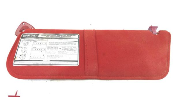 1989-1993 Ford F150 Pair Of Sun Visors Left Right Bolts Hardware Oem Rh Red — photo 9
