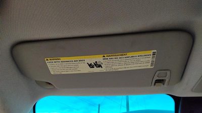 2011 LH Driver Left Sun Visor OEM Black Afb