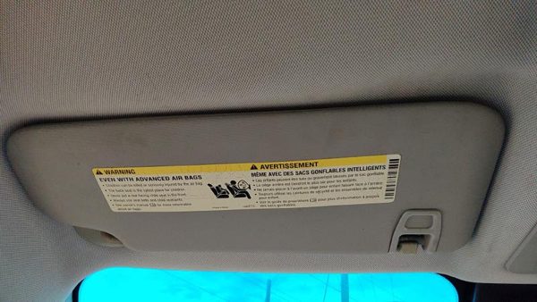 2011 LH Driver Left Sun Visor OEM Black Afb — photo 3