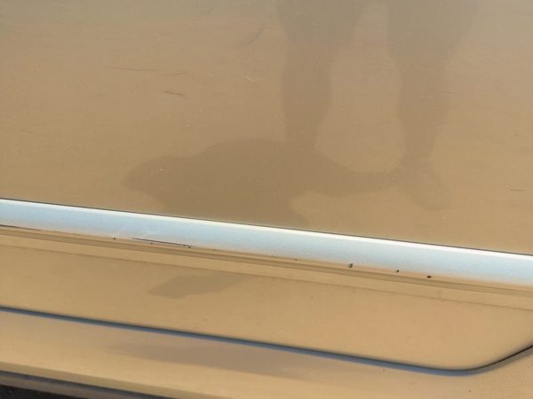 05-09 Legacy Outback Driver Left Rear Upper Moulding From Door Oem Gold 9J — photo 4