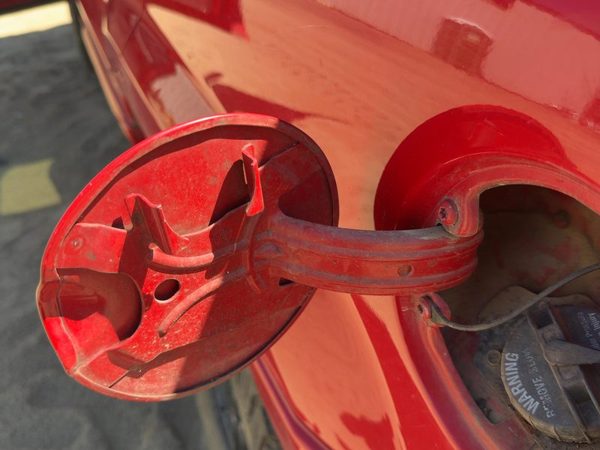 99-04 Grand Cherokee Fuel Tank Door With Hinge Gas Lid Oem Filler Flame Red Pr4 — photo 5
