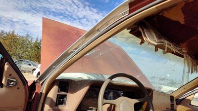 1985 Pontiac Sunbird Driver Left A Pillar Trim Windshield Post Panel Oem Tan
