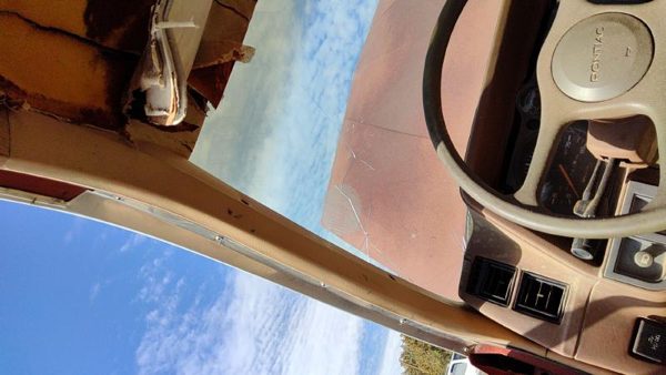 1985 Pontiac Sunbird Driver Left A Pillar Trim Windshield Post Panel Oem Tan — photo 2