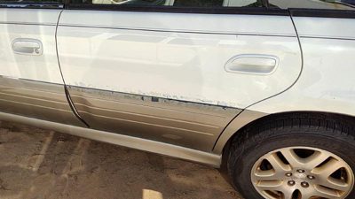 2000 Subaru Legacy Rear Door LH White 8Y3