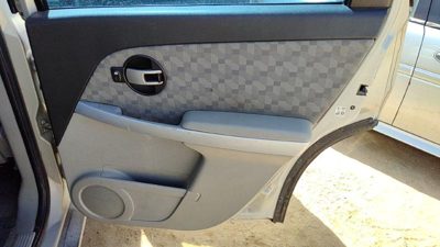 07-08 Equinox Passenger Right Rear Door Trim Panel With Switches Back Gray 14B