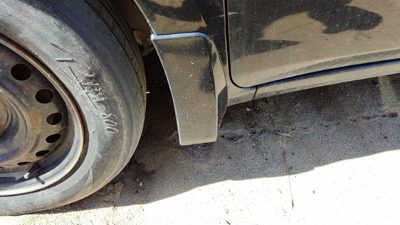 07-10 Nissan Sentra Driver Left Moulding From Fender Oem Trim Strip Black Kh3