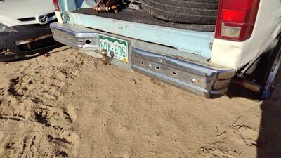 1986 Ford Ranger Rear Bumper Assembly Bent