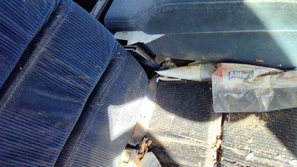 1992-1993 Buick Lesabre Passenger Right Front Seat Belt Buckle Receiver Oem Blue — photo 3