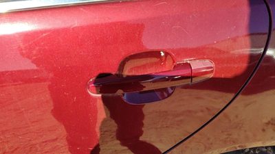 02-06 Toyota Camry Driver Left Rear Outside Door Handle Oem Back Salsa Red 3Q3