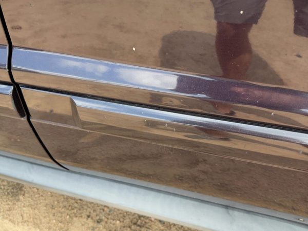 05-09 Equinox Driver Left Rear Moulding Door Back Trim Strip Black Amethyst 71U — photo 3