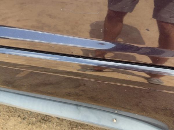 05-09 Equinox Driver Left Rear Moulding Door Back Trim Strip Black Amethyst 71U — photo 5