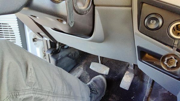 14-16 F250 Lower Dash Under Column Knee Bolster Trim Panel 3S 6.7L Powerstroke — photo 3