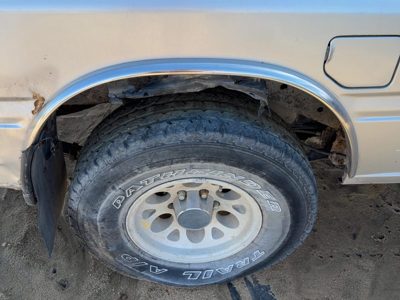 1988-1992 Isuzu Pup Passenger Right Rear Wheel Flare Moulding Oem Back Silver
