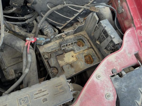 2000-2007 Ford Taurus Complete Battery Box Mount Tray With Hold Down Oem — photo 1