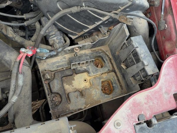 2000-2007 Ford Taurus Complete Battery Box Mount Tray With Hold Down Oem — photo 3