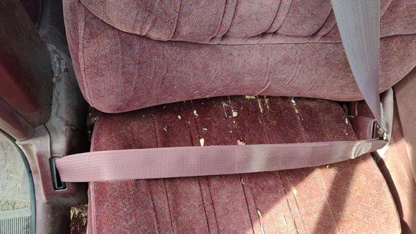 97-99 Buick Lesabre Passenger Right Front Seat Belt Retractor Oem Shoulder Red — photo 3