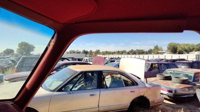 1987-1991 Ford F150 Passenger Right A Pillar Trim Windshield Post Panel Oem Red