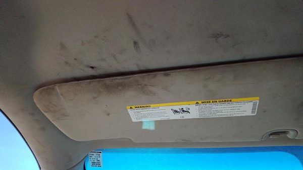13-18 Dodge Ram 4500 Driver Left Sun Visor Oem Gray X8 — photo 2