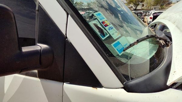 2012 Chevy Express Van Passenger Right Moulding From Fender Trim Strip White 50U — photo 2
