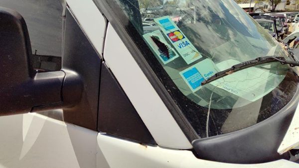 2012 Chevy Express Van Passenger Right Moulding From Fender Trim Strip White 50U — photo 4