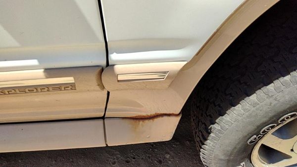 91-94 Ford Explorer Passenger Right Moulding From Fender Oem Trim Strip White — photo 2
